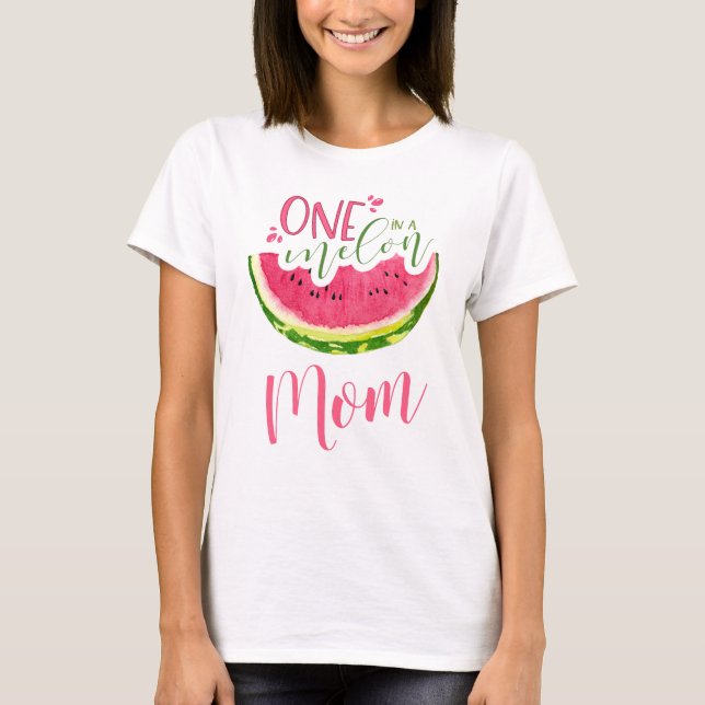 En i Melon Mamma Watermelon Shirt for Women T (Framsida)