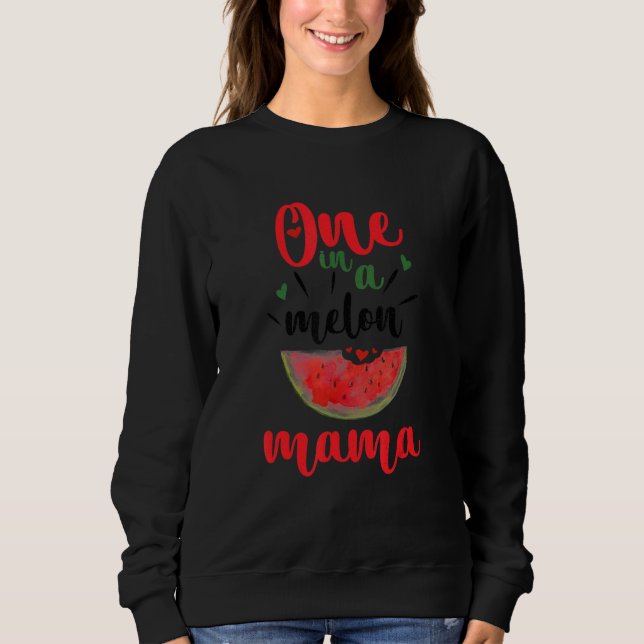 En i Melon Mamma Watermelon Sommarmatchning T Shirt (Framsida)