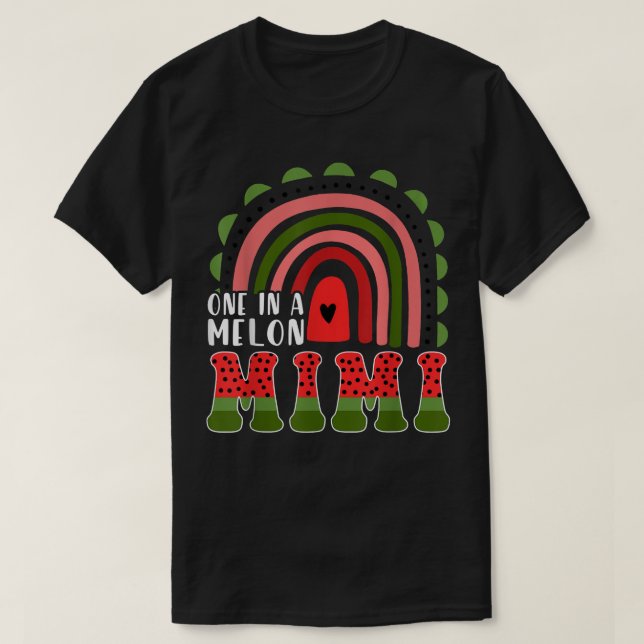 En i Melon Mimi Watermelon Rainbow Shirt Summe T Shirt (Design framsida)