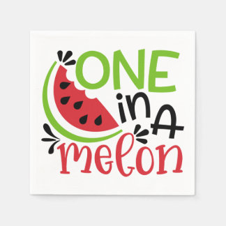 En i Melon Napkins Pappersservett