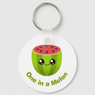 En i Melon Nyckelring