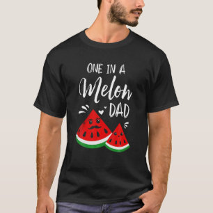En i Melon Pappa Far Watermelon Day Sommar mig T Shirt