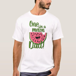 En i Melon Pappa Watermelon Första födelsedag T Shirt