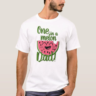 En i Melon Pappa Watermelon Första födelsedag T Shirt