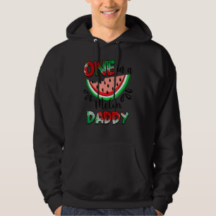 En i Melon pappa Watermelon Matching Family Su Hoodie