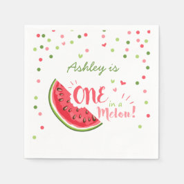 En i melon Papper Napkins Summer Watermelon Pappersservett