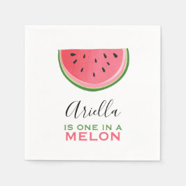En i melon Papper Napkins Summer Watermelon Pappersservett
