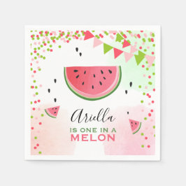 En i melon Papper Napkins Summer Watermelon Pappersservett