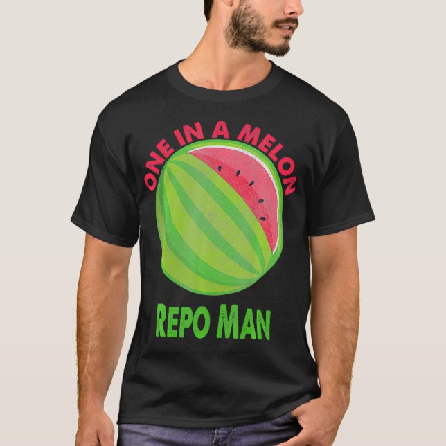 En i Melon Repo Man Watermelon Pension T Shirt (Framsida)