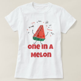 En i Melon - Roligt Sommarmelondesign T Shirt