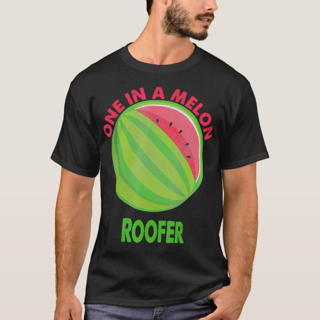 En i Melon Roofer Watermelon Pension  T Shirt (Framsida)
