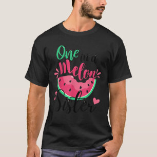 En i Melon Sister Summer Födelsedagsfest Matchi T Shirt