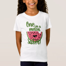 En i Melon Sister Watermelon Första födelsedag T Shirt