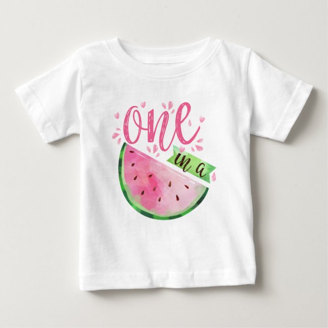 En i Melon T-Shirt - födelsedag T-Shirt (Framsida)