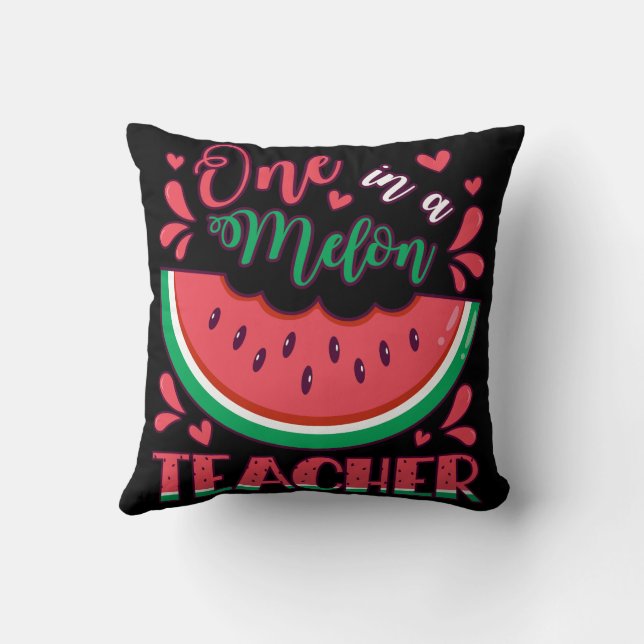 En i Melon Teacher B Day Party Kudde (Baksida)