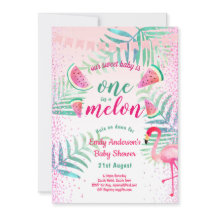 En i Melon Tropical Flamingo Watermelon Rosa