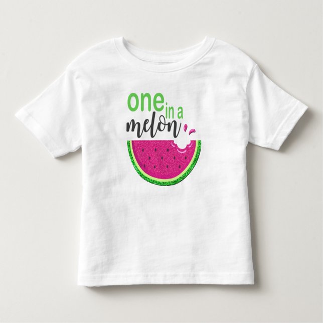 En i Melon | Vattenmelonsegment T-Shirt (Framsida)