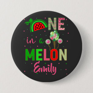 En i Melon Watermelon Birthday Girl Knapp