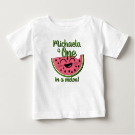 En i Melon Watermelon Cute Första födelsedagen T Shirt