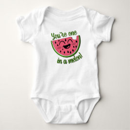En i Melon Watermelon Cute Rosa Grönt Pun T Shirt