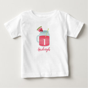 En i Melon Watermelon Drink 1:a födelsedagen T Shirt