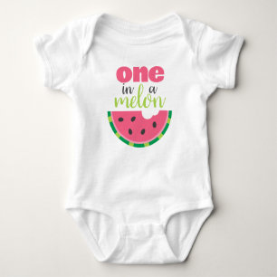 En i Melon Watermelon Flicka Första födelsedagen T Shirt
