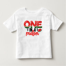 En i Melon Watermelon Första födelsedag T Shirt