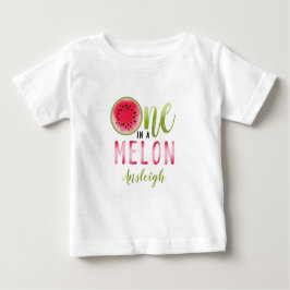 En i Melon Watermelon Första födelsedag T Shirt