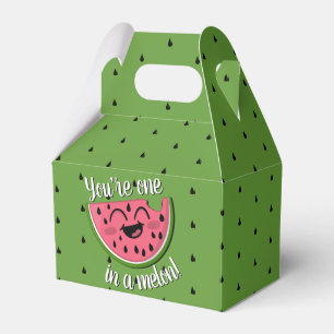 En i Melon Watermelon Girly Första födelsedagen Presentaskar