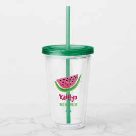 En i Melon Watermelon Personlig Namn Take Away Mugg