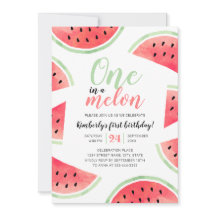 En i Melon Watermelon Sommar första födelsedagen