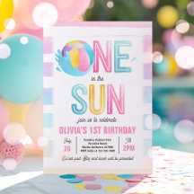 En i Sol 1:a födelsedagen Bassäng Party