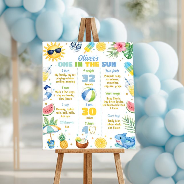 En i solens sommarfest milstolpsskylt poster (Skapare uppladdad)