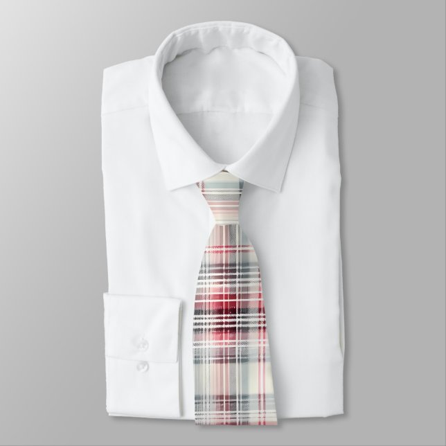 En  i Tartan-Blommigten, design nr 24 Slips (Bunden)