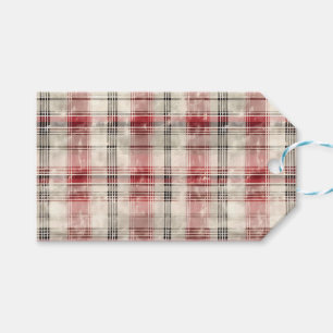 En i Tartan-Blommigten Design Series #15 Presentetikett