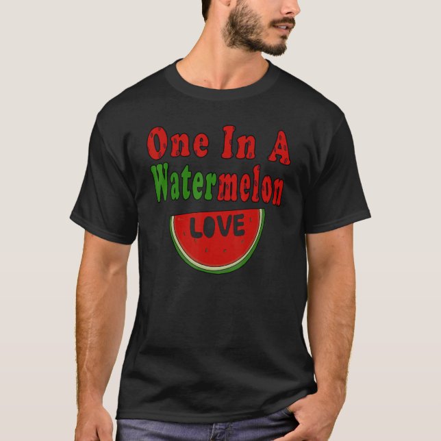 En i vattenmelon Kärlek Melon Sommer Costume T Shirt (Framsida)