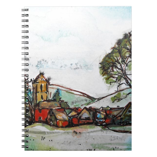 En Idyllic British Village-sketch Anteckningsbok (Framsidan)