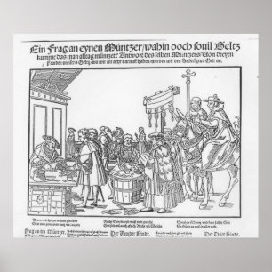 En ifrågasätta till en Mintmaker, c.1500 Poster