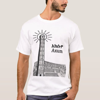 En illustration av Axum Obelisk T Shirt