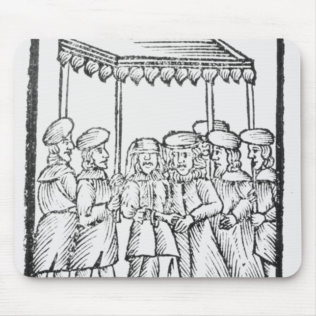 En illustration av ett judiskt bröllop musmatta (Framsidan)