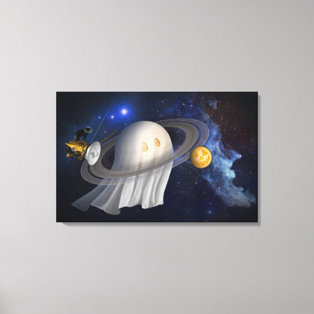 En illustration av konstnären Halloween Canvastryck (Framsida)