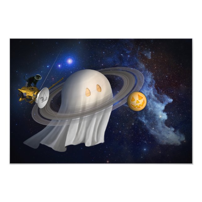 En illustration av konstnären Halloween Fototryck (Framsidan)