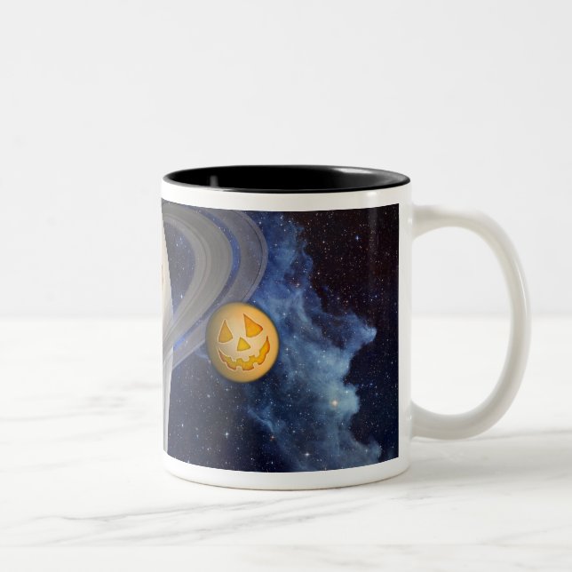 En illustration av konstnären Halloween Två-Tonad Mugg (Höger)
