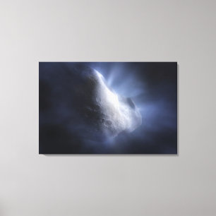En illustrativ avslutning av Comet Tempel. Canvastryck