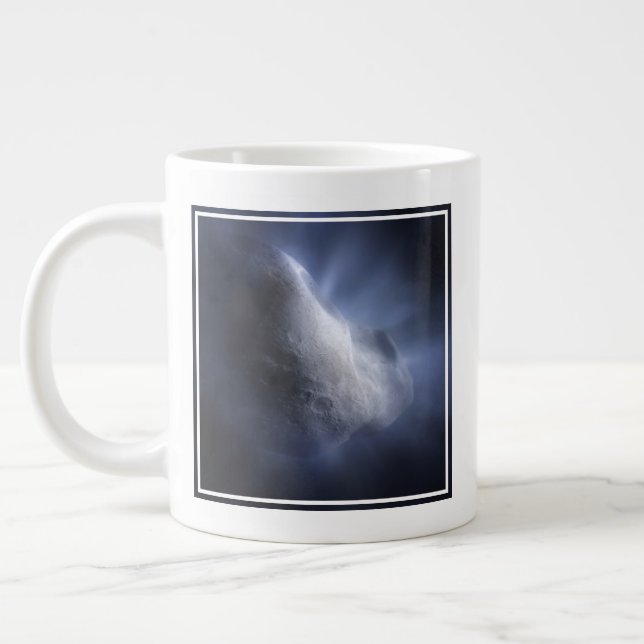 En illustrativ avslutning av Comet Tempel. Jumbo Mugg (Vänster)
