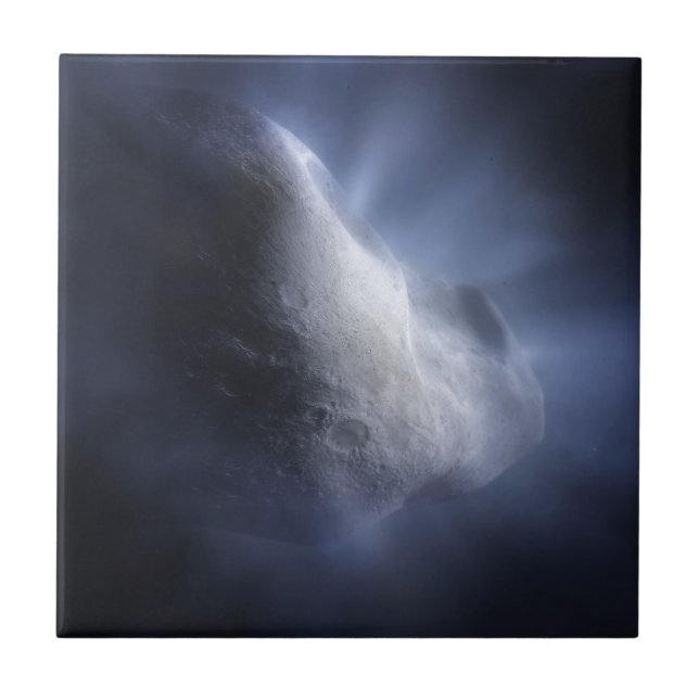 En illustrativ avslutning av Comet Tempel. Kakelplatta (Framsidan)