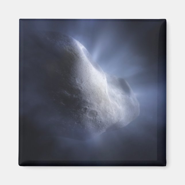 En illustrativ avslutning av Comet Tempel. Magnet (Framsidan)