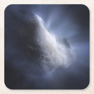 En illustrativ avslutning av Comet Tempel. Underlägg Papper Kvadrat