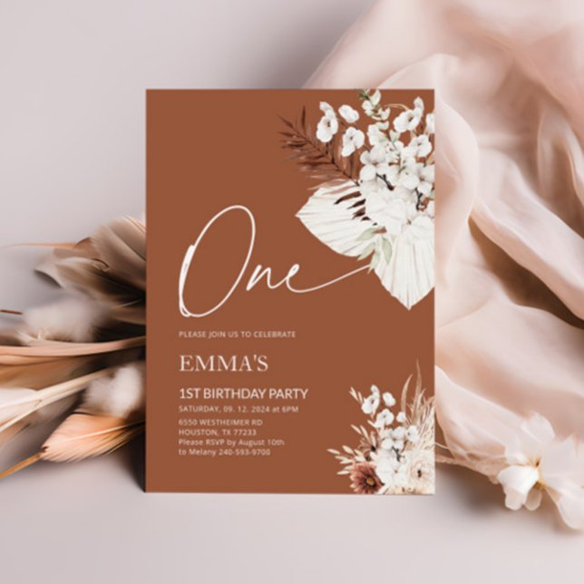 En inbjudan på födelsedagen till Terracotta Boho P (Skapare uppladdad)