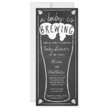 En inbjudan till en babyåda i Baby delas upp